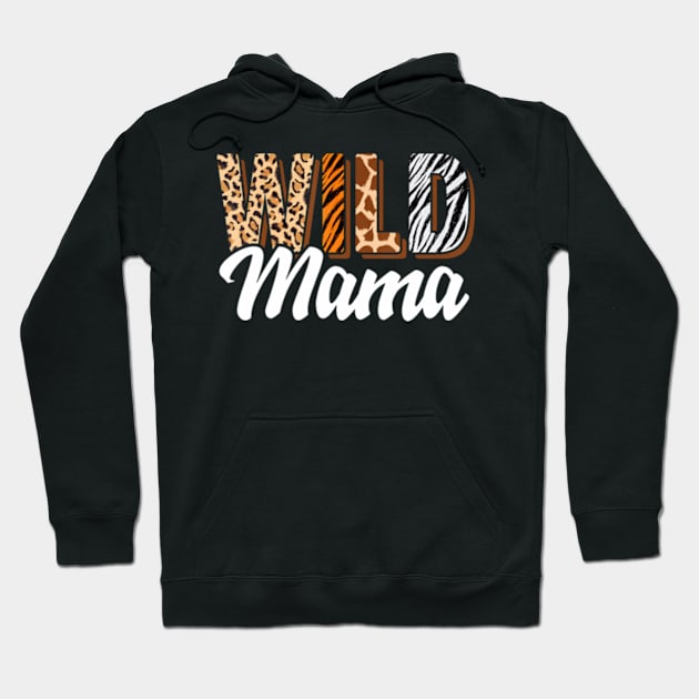 Wild Mama Zoo Born Two be Wild B-day Jungle Animal Hoodie by Eduardo